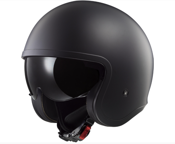 Jethelm - LS2 - OF599 "Spitfire Solid" - schwarz-matt